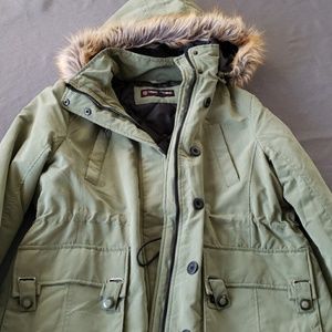 Green winter jacket